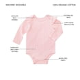 thumbnail image 6 of Member's Mark Baby 4-Pack Organic Cotton Bodysuit, 6 of 8