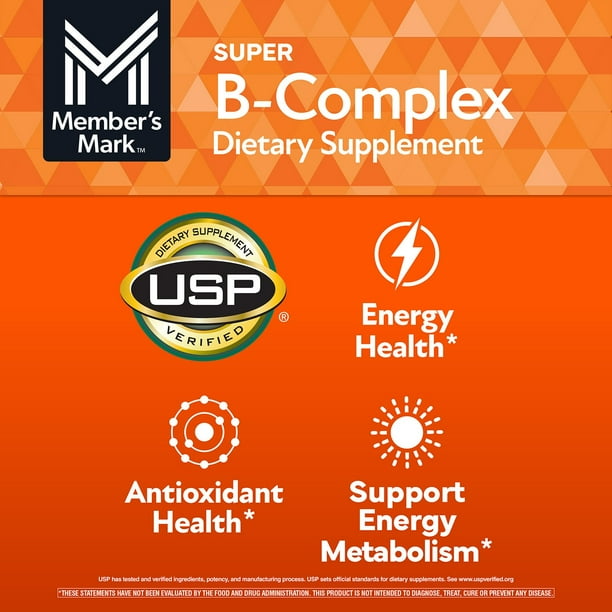 Member's Mark Super B-Complex Tablets, 300 ct