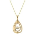thumbnail image 6 of 0.75 CT. T.W. Dancing Diamond Pendant Necklace in 14K Two-Tone Gold, 6 of 7