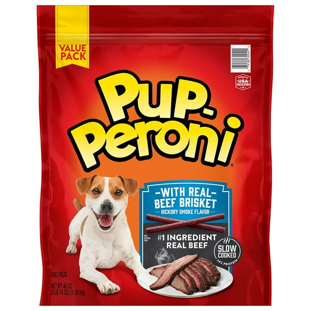 Pup-Peroni Dog Treats with Real Beef Brisket, Hickory Smoked