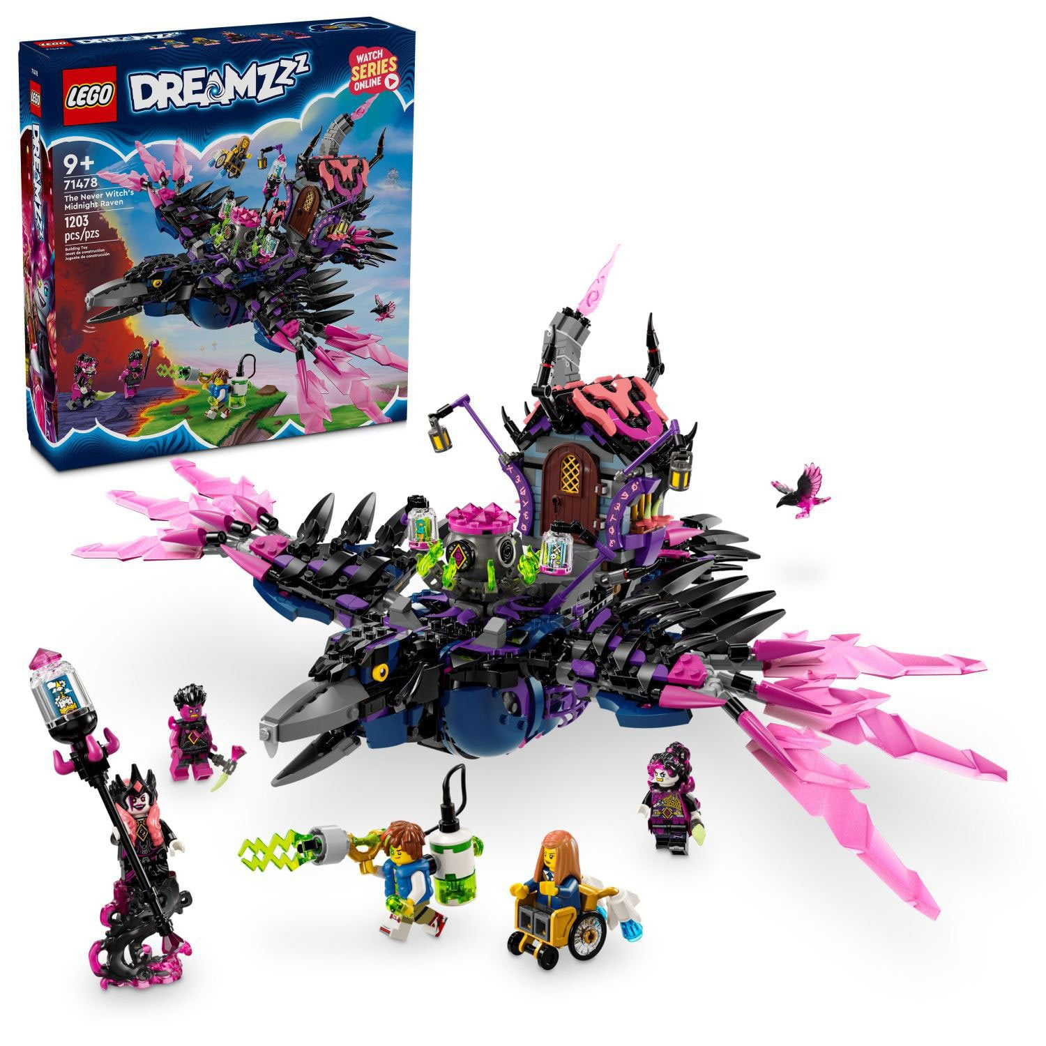 NEXZ　ネクスジ ミニペンミ　サノク　セット LEGO Dreamzzz The Never Witch's Midnight Raven Spooky Building Set
