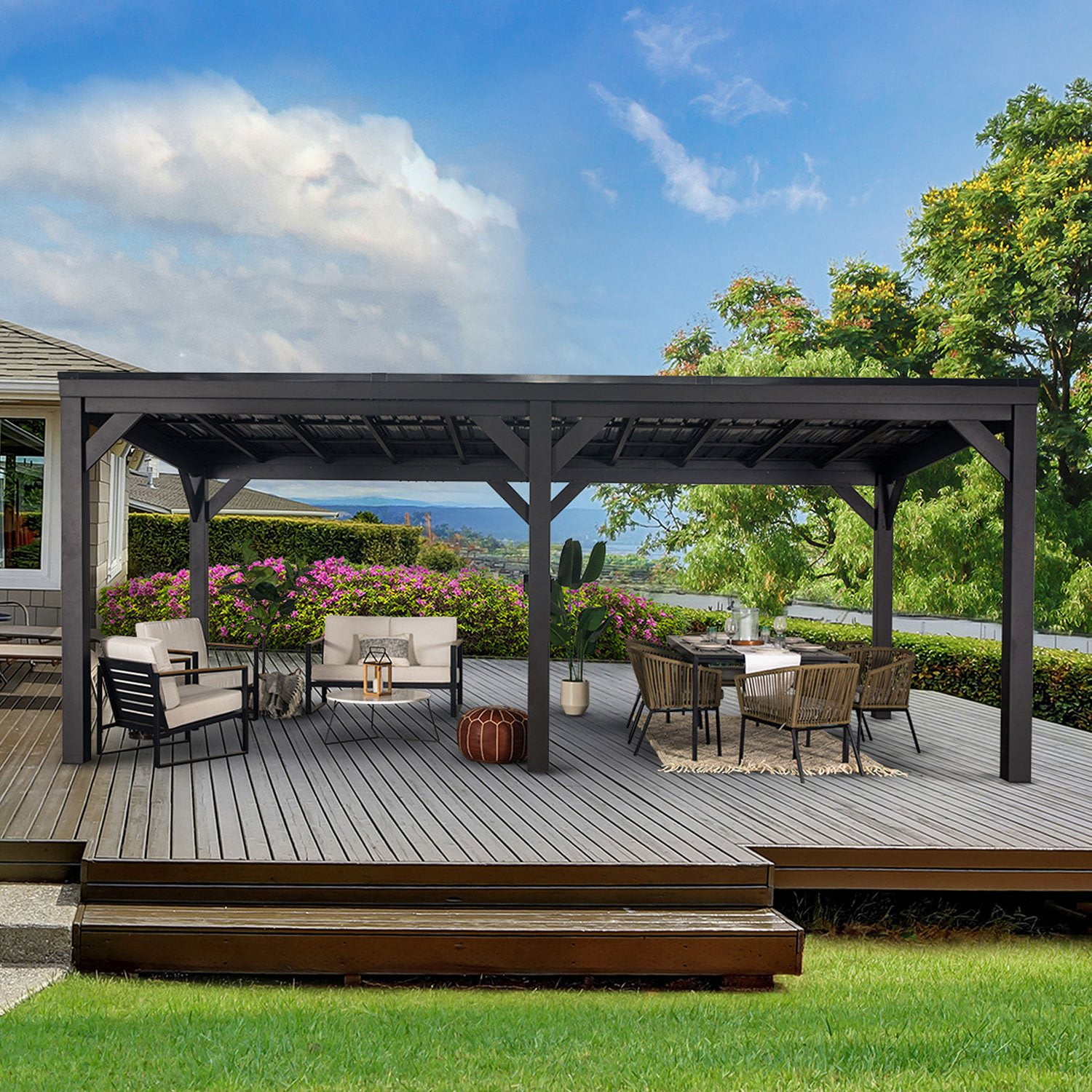 Backyard Discovery Stonebridge Steel Gazebo, Choose Size