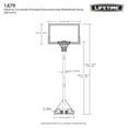thumbnail image 9 of Lifetime 48" Polycarbonate Adjustable Portable Basketball Hoop, 9 of 10