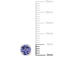 thumbnail image 3 of Round Cut Solitaire Gemstone Stud Earrings in 14K Gold, 3 of 5