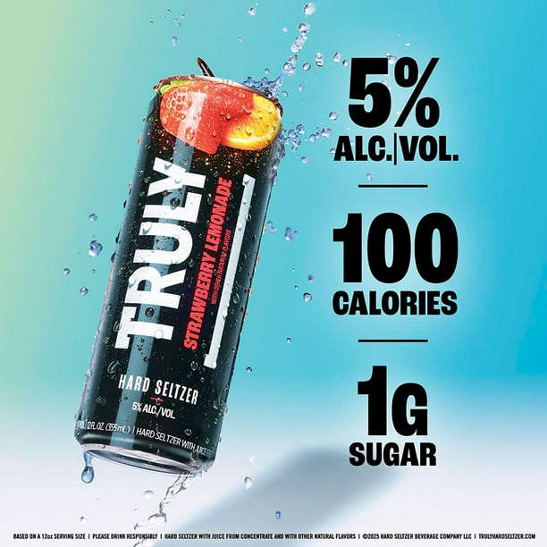 Truly Hard Seltzer Lemonade Variety Pack, 12 fl. oz. can, 12 pk