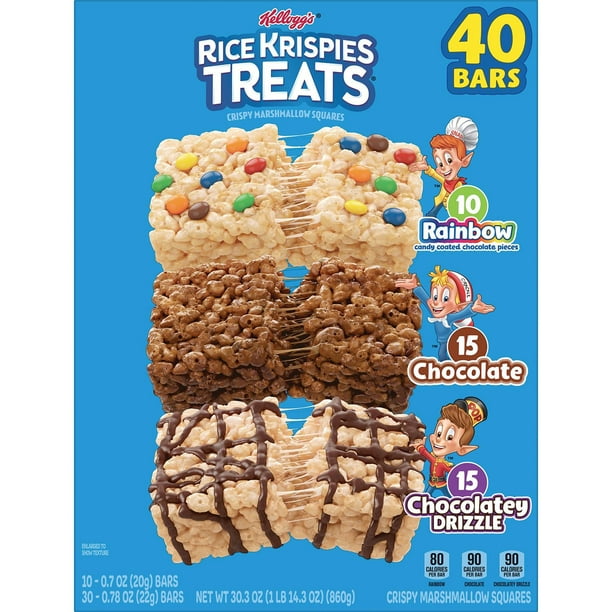 Rice Krispies Treats Squares, Variety Pack, 40 ct. - Samsclub.com