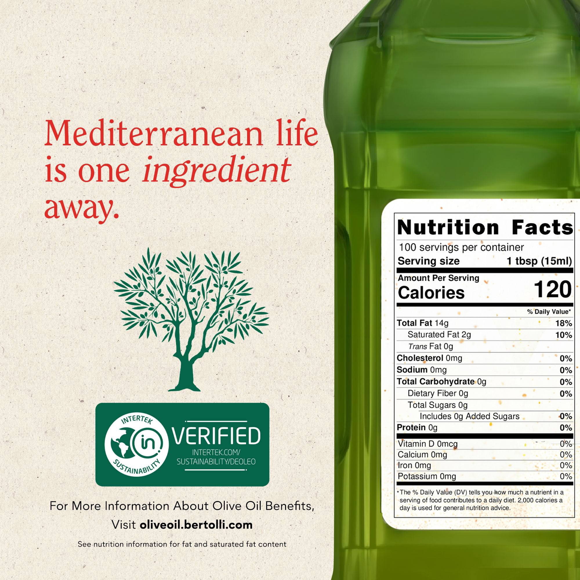 Bertolli Extra Virgin Olive Oil, 50.7 fl. oz. - Samsclub.com
