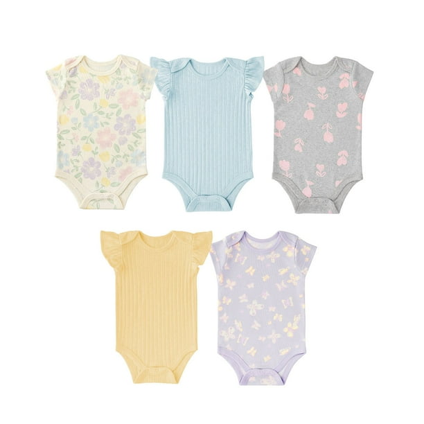 Member's Mark Baby 5-Pack Organic Cotton Bodysuit - Samsclub.com