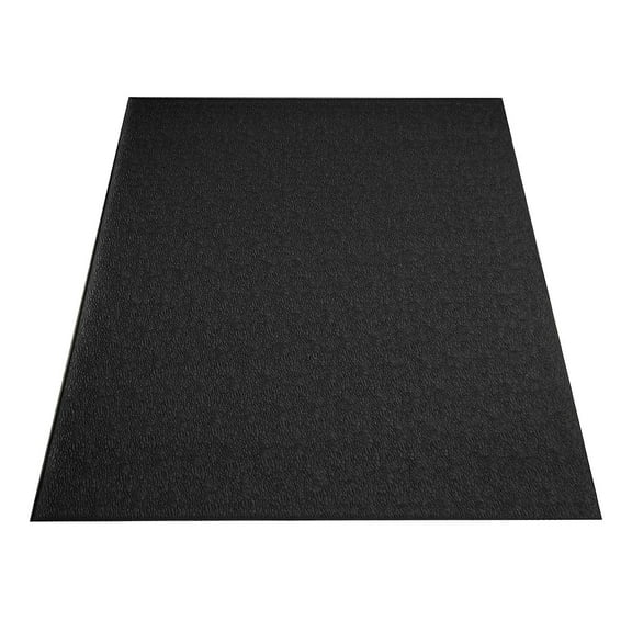 SuperMats Dense Foam Vinyl BikeMat, 36" x 48" Black