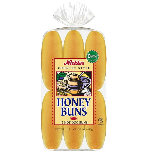 Nickles Country Style Honey Buns Hot Dog Buns, 12 ct.