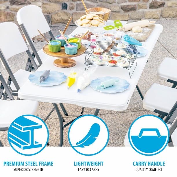 Lifetime 6-Foot Fold-In-Half Table - Samsclub.com