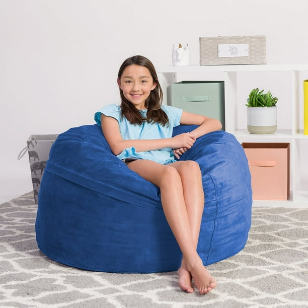 Comfy Sacks Kids 3' Memory Foam Bean Bag Chair, Choose Color