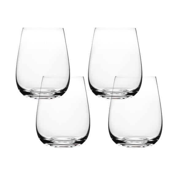 Over&Back 18oz Stemless Red Wine Glasses, Set of 4