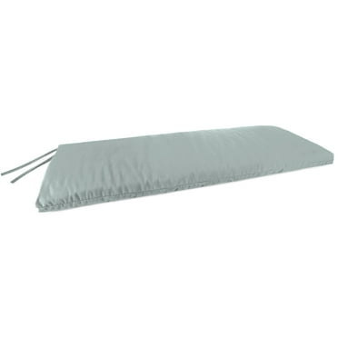 Sunbrella 48" x 18" Rectangular Knife Edge Outdoor Settee Swing Bench Cushion with Ties, Choose Color