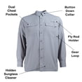 thumbnail image 3 of Habit Men's Long Sleeve 50+ UPF Fishing Shirt, 3 of 9