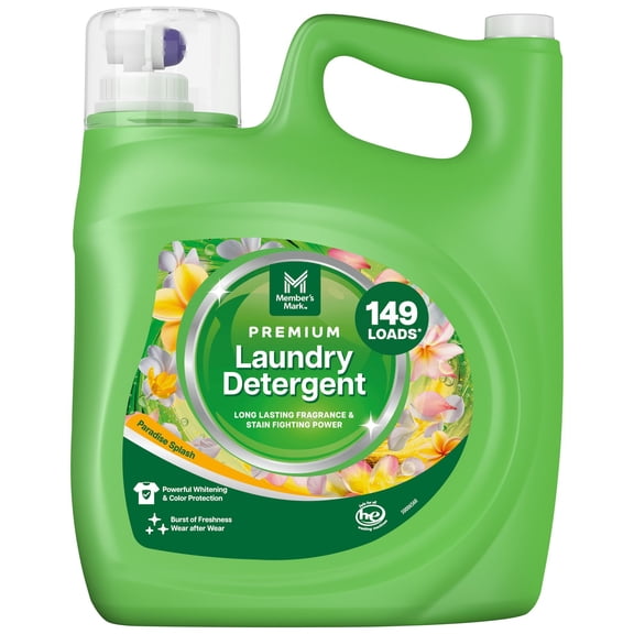 Member's Mark Premium Laundry Detergent, Paradise Splash, 149 loads, 200 fl. oz.