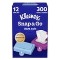 thumbnail image 1 of Kleenex Snap & Go Facial Tissues, 12 packs, 25 tissues/pack, 1 of 9