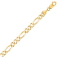 thumbnail image 2 of Solid Figaro Link Chain Bracelet in 14K Gold, 2 of 4