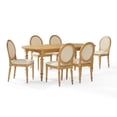 thumbnail image 5 of Crosley Daphne 7-Piece Dining Set in Rustic Brown/Crème, 5 of 17
