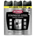thumbnail image 1 of Weiman Stainless Steel Kitchen and Home Appliance Cleaner & Polish, 17 oz., 3 pk., 1 of 9