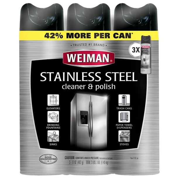 Weiman Stainless Steel Kitchen and Home Appliance Cleaner Polish