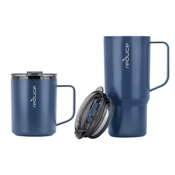 Reduce Vacuum Insulated Stainless Steel Hot1 Coffee Mug Set With Steam  Release Lid, 14 oz. and 24 oz. - Samsclub.com