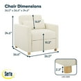 thumbnail image 6 of Serta Connor Twin Size Convertible Chair, 6 of 9