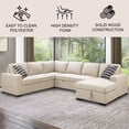 thumbnail image 3 of Dylan Stain-Resistant Fabric 6 Seat Storage Sectional With Pullout Bed, 3 of 10