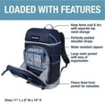 thumbnail image 2 of CleverMade Cardiff 24-Can Backpack Cooler, Navy/Neptune Blue, 2 of 6