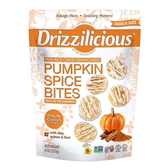 Drizzilicious Pumpkin Spice Mini Rice Cakes, 8 oz.