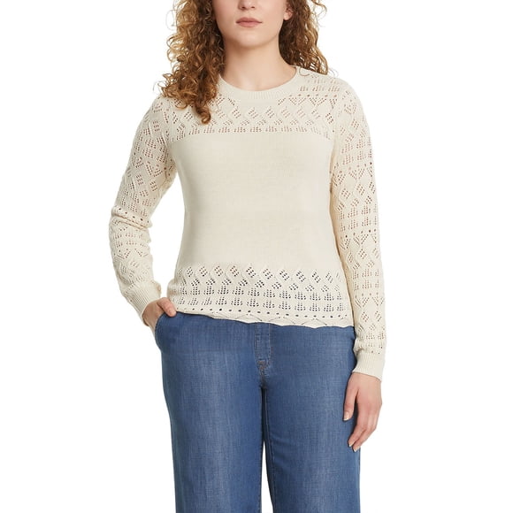 Nine West Women's Pointelle Sweater