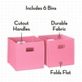 thumbnail image 3 of RiverRidge Folding Bins Cube Storage Cubbies, Set of 6 Playroom Organizers, 3 of 6