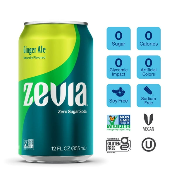 Zevia Zero Sugar Soda Variety Pack 12 fl. oz., 24 pk