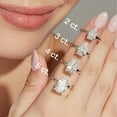thumbnail image 9 of Lab Created Pear Cut Solitaire Diamond Ring, 9 of 9