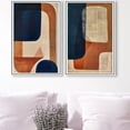 thumbnail image 3 of Blue and Cream Set Midcentury Abstract Canvas Print by Oliver Gal Prints, 3 of 4