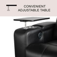 thumbnail image 3 of Travis Power Theater Recliner with Table, Assorted Colors, 3 of 9