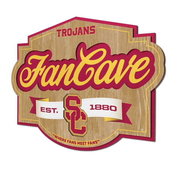 YouTheFan USC Trojans 17"x12.5" 3D Multi-Layered Fan Cave Sign