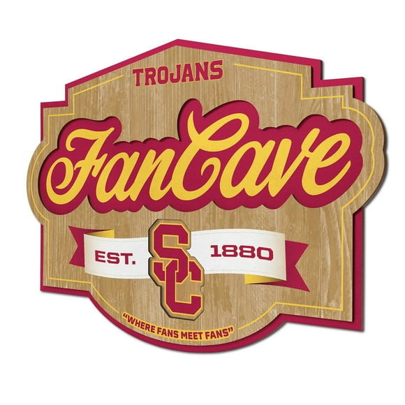 YouTheFan USC Trojans 17"x12.5" 3D Multi-Layered Fan Cave Sign