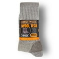 thumbnail image 3 of Omniwool 3-Pack Wool Tech Hiking Sock, 3 of 7