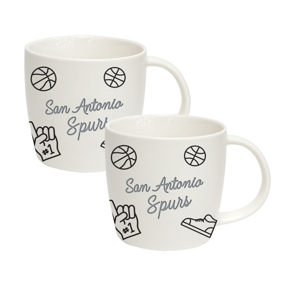 Logo Brands San Antonio Spurs 18oz Playmaker Mug Bundle