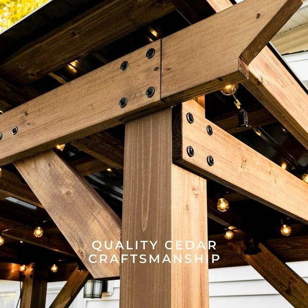 Backyard Discovery 8' x 6' Saxony Cedar Grill Gazebo - Samsclub.com
