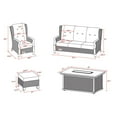 thumbnail image 4 of Member's Mark Newcastle Deep Seating Fire Set with Sunbrella Fabric, 6pc, 4 of 4
