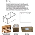 thumbnail image 11 of Left or Right Corner Freestanding Bath Tub and Shower Finnley 59‑in Acrylic Soaking Bathtub in White High‑Gloss, 11 of 11