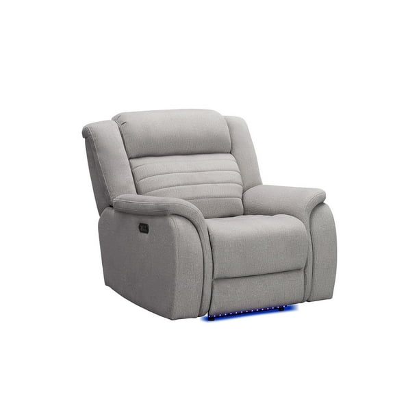 Tristan 3pc Fabric Power Reclining Set with Heat and Massage, Gray