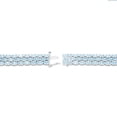 thumbnail image 3 of Oval Cut 3 Row Gemstone Bracelet in Sterling Silver, 3 of 4