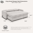 thumbnail image 3 of Serta Hayden Convertible Sectional Sofa, 3 of 10