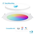 thumbnail image 6 of 4 In & 6in Wi-Fi Smart Slim Recessed LED Downlight 9W 810LM 6 Pack Light, 6 of 9