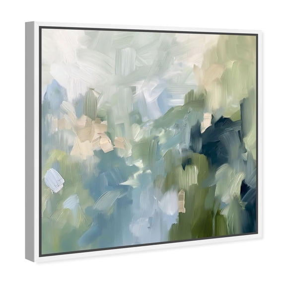 Minted Brush Minimal Abstract Canvas Print by Oliver Gal Prints