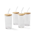 thumbnail image 2 of Member's Mark 4-Pack Glass Tumblers with Bamboo Lids, 2 of 4