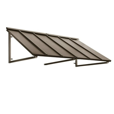AWNTECH 3.38 Ft. Dallas Retro Fixed Awning 40.5 In. W X 16 In. H X 30 In. D Acrylic Fabric In Bright Blue RT1030-3BB